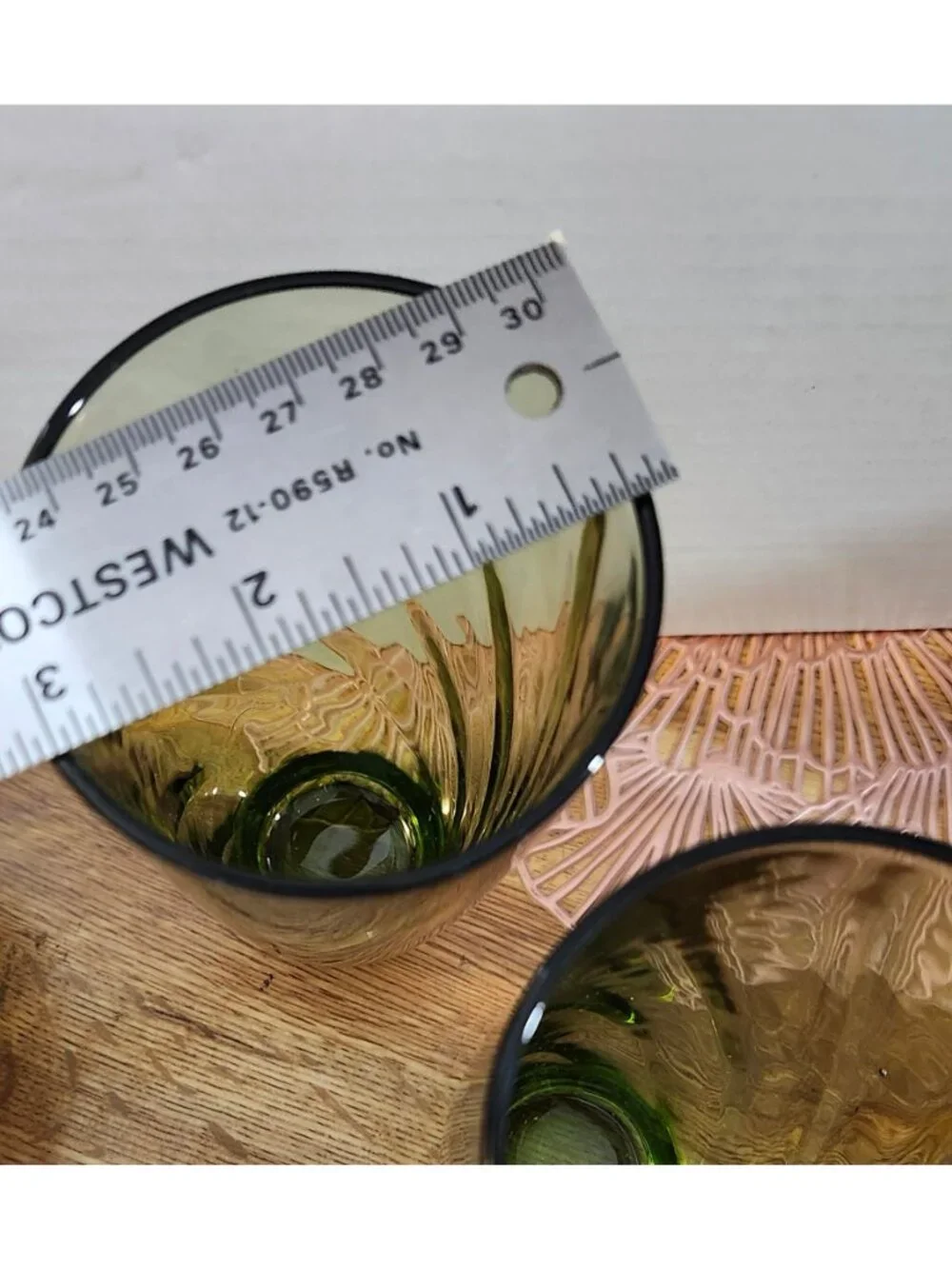 Optic Drinking Glasses Avocado Green Tall Tumblers
